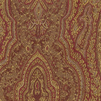 Homepop Home Decor |K1136-F765 | Classic Upholstered Parsons Dining Chair | Single Accent Dining Chair, Red & Gold Damask
