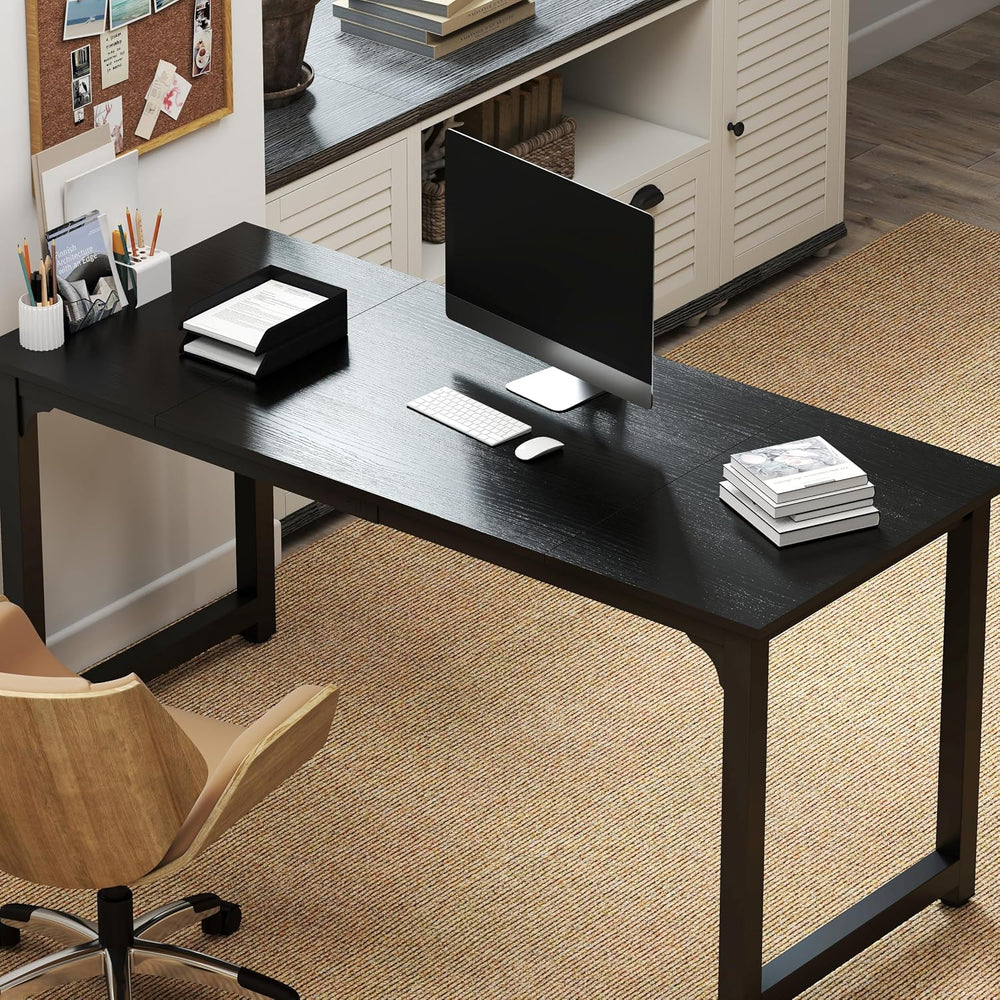 NSdirectModern Computer Desk 63 inch Large Office Desk Writing Study Table fo...