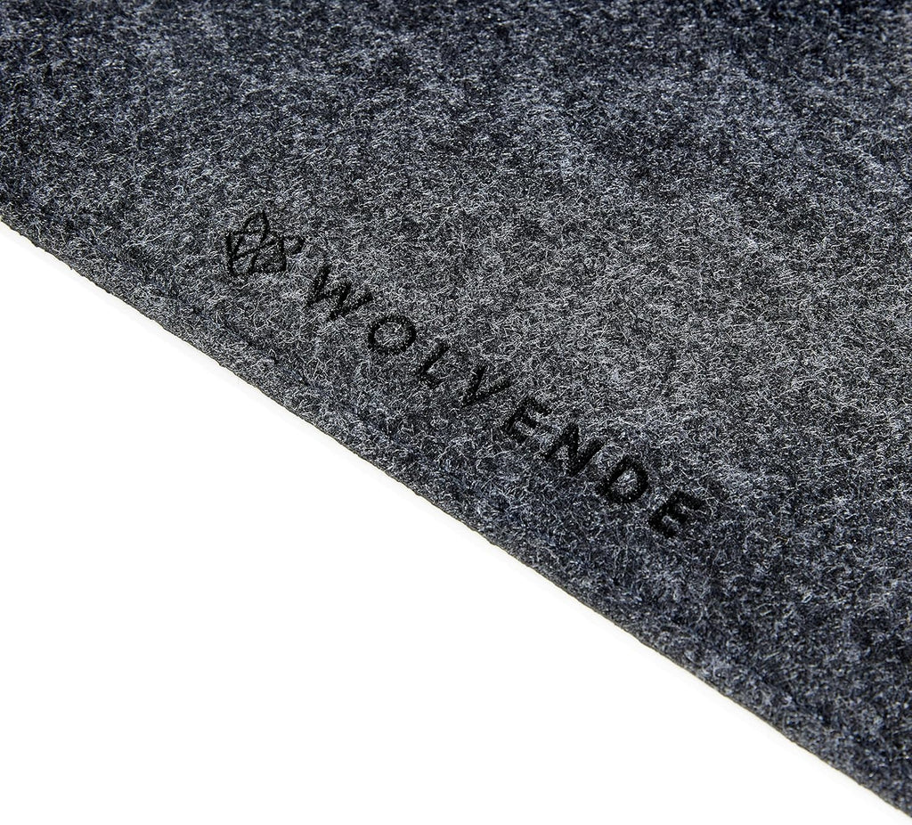 Premium Felt Desk Mat | Small 12" x 27.5" Multifunctional Desk Pad for Home Office | Dark Gray