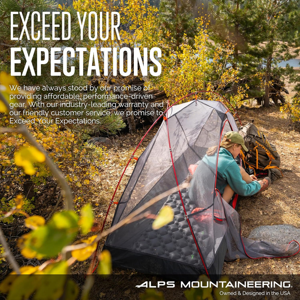 ALPS Mountaineering Pinnacle Quilt - Charcoal/Red
