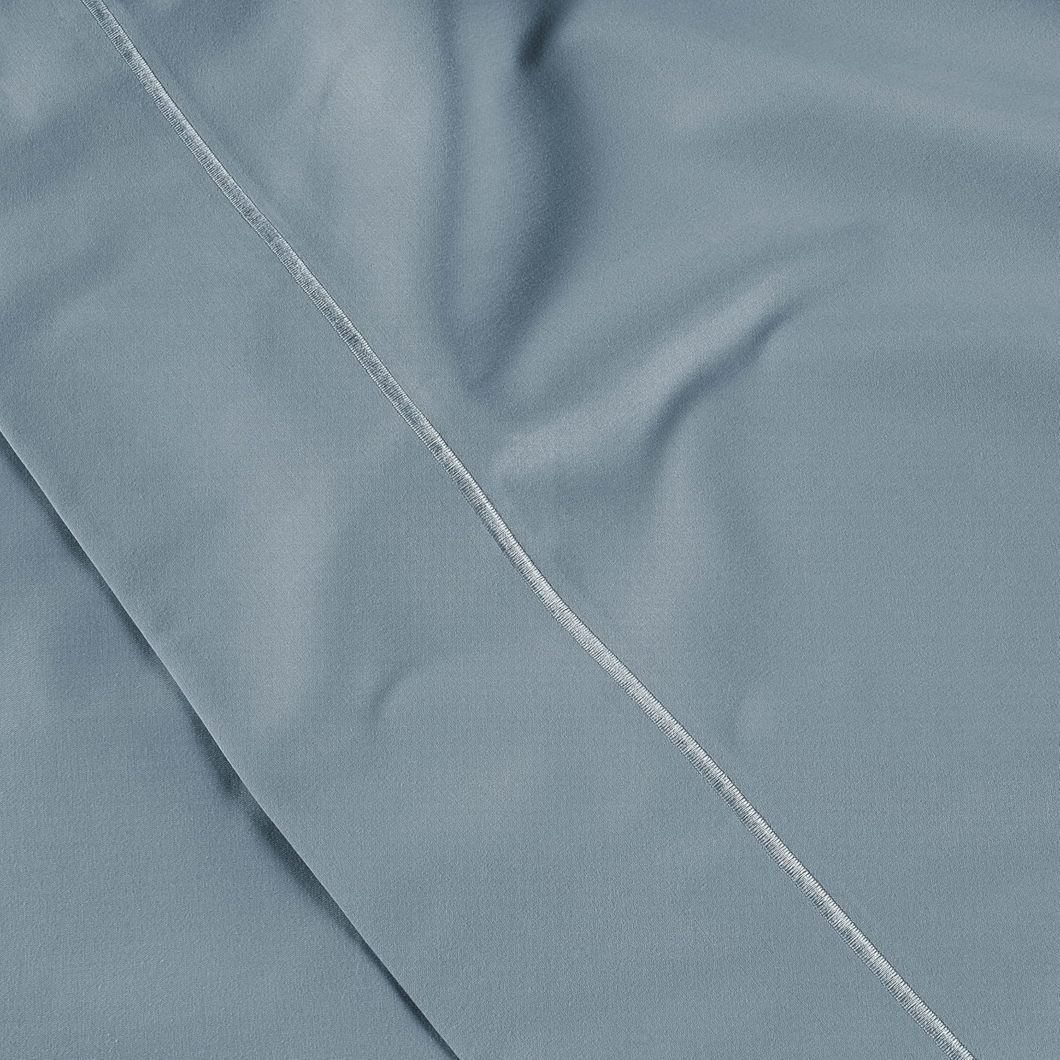 LANE LINEN Pillow Case Covers King Set of 2 100% Egyptian Cotton Sateen Soft Cool & Smooth 1000 Thread Count Cases - French Blue