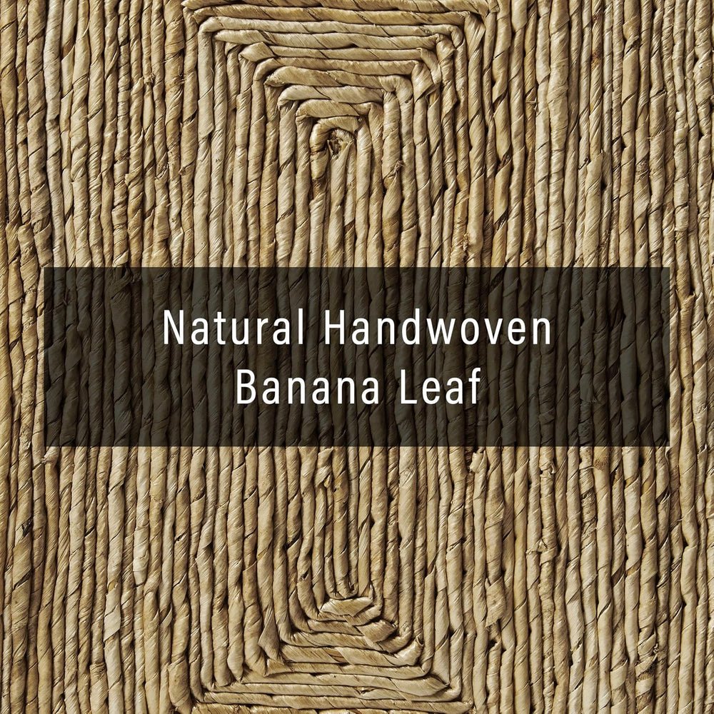 Crosley Furniture Marella Handwoven Banana Leaf End Table, Rattan Side Tables...