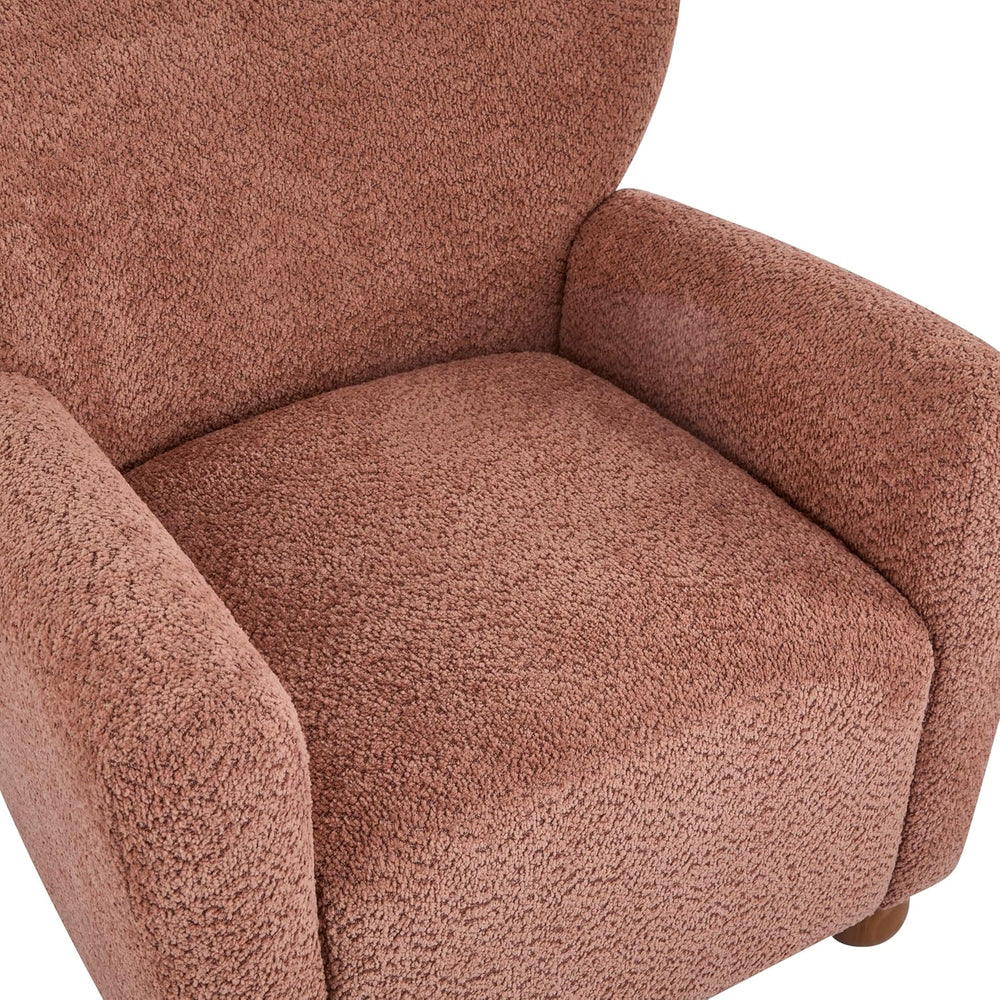 Christopher Knight Home Lindy Wingback Accent Chair, Upholstered Armchair wit...