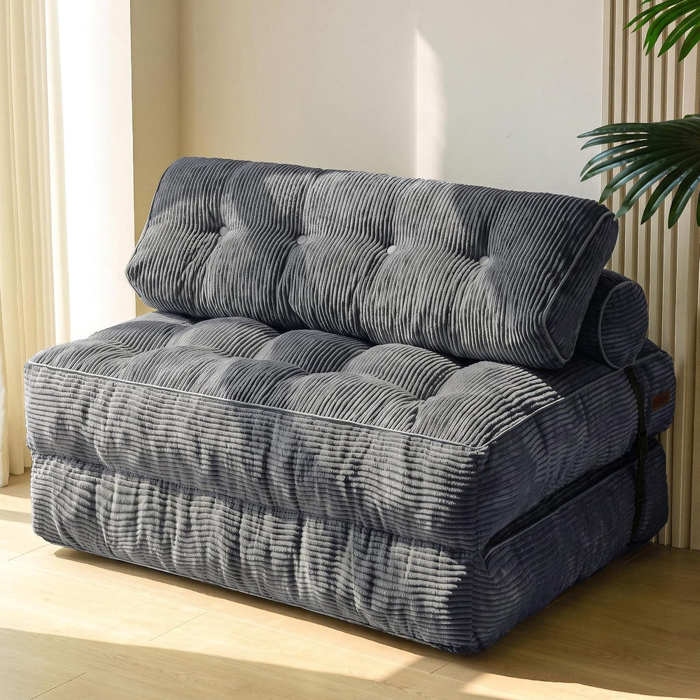 MAXYOYO Folding Sofa Bed, Convertible Chair Bed with Pillow | Foldable Couch ...