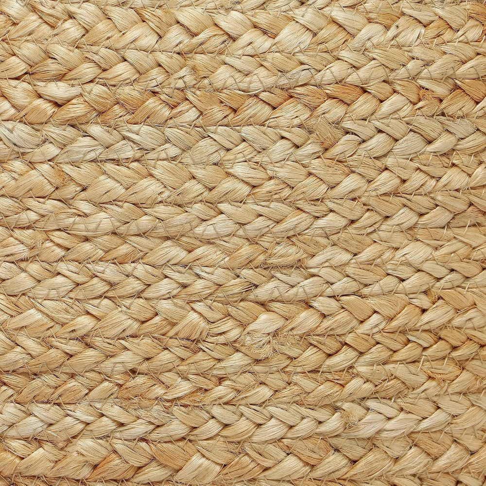 · REDEARTH · Jute Circular Low Pouf Ottoman - Boho Foot Stool - Natural | Jut...