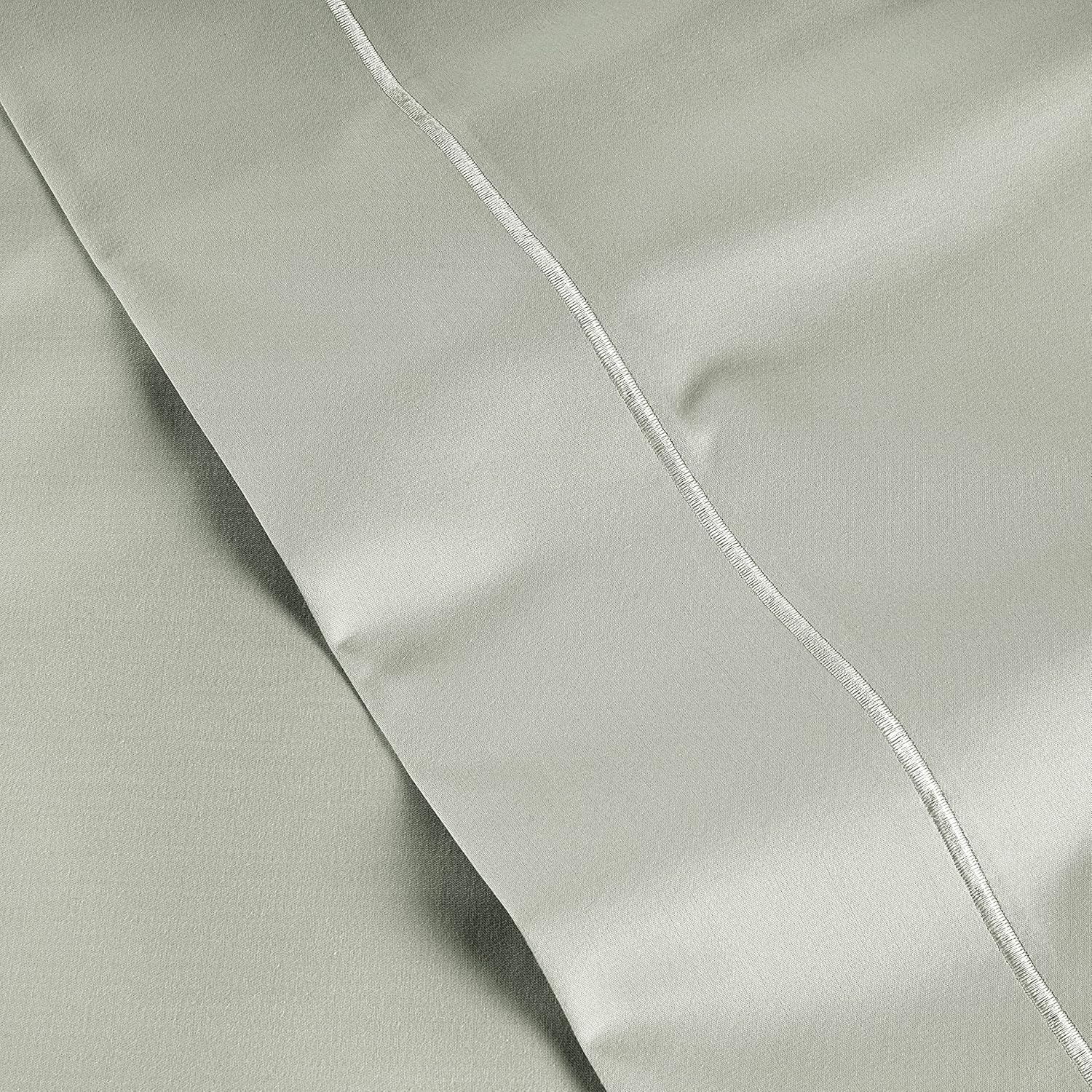 LANE LINEN Pillows Standard Size Set of 2 Soft 100% Egyptian Cotton Sateen 1000 Thread Count Cool & Smooth Pillowcases Queen - Mineral
