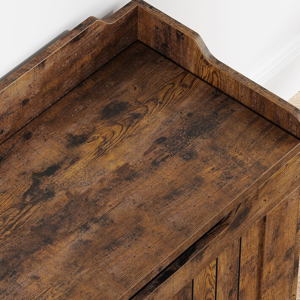 Garvee Storage Chest, Wooden Storage Bench with Safety Hinge, Flip Top Blanke...