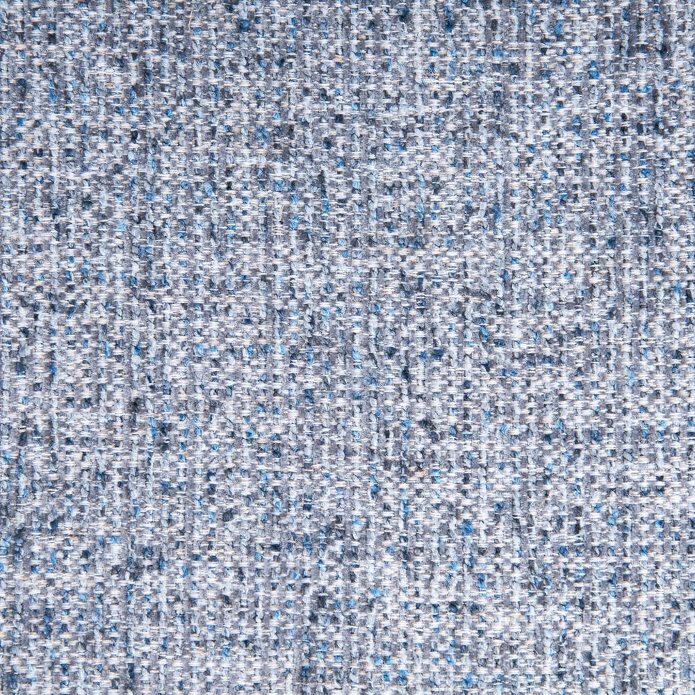 HomePop 19" Modern Waterfall Ottoman - Blue Gray Woven Fabric