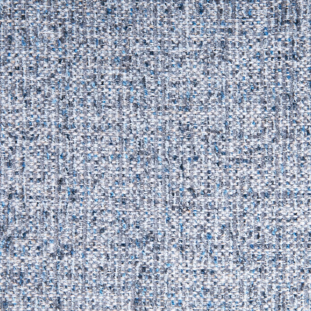 HomePop 60" Modern Storage Bench with Wood Legs - Blue Gray Woven Fabric