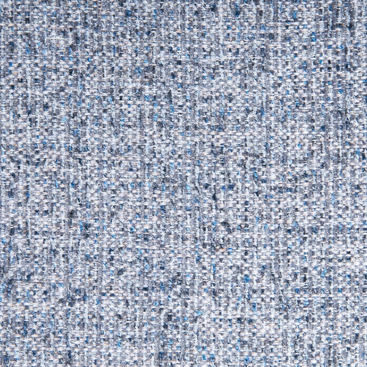 HomePop 60" Modern Storage Bench with Wood Legs - Blue Gray Woven Fabric