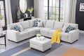 Devion Furniture Garisa Sectional Modular Sofa with Ottoman for Living Room, Apartment, Bedroom, Office, Dorm