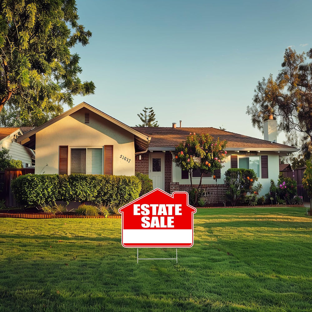 Rogue River Tactical 9 Piece Estate Sale Yard Sign Double Sided With Stake - ...