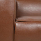 Merax Mid Century Modern 3 Seater Sofa with Birch Wood Legs, 80" Wide Smooth Upholstered Couch for Living Room, Apartment, Light Brown