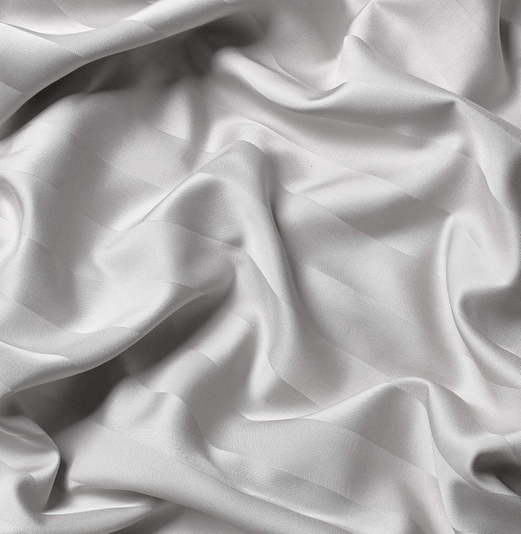Queen Pillowcases by Pure Bamboo, Genuine 100% Organic Viscose Derived from Bamboo, Luxuriously Soft & Cooling, Double Stitching, Envelope Closure (2 Queen Pillowcases, Jacquard White)