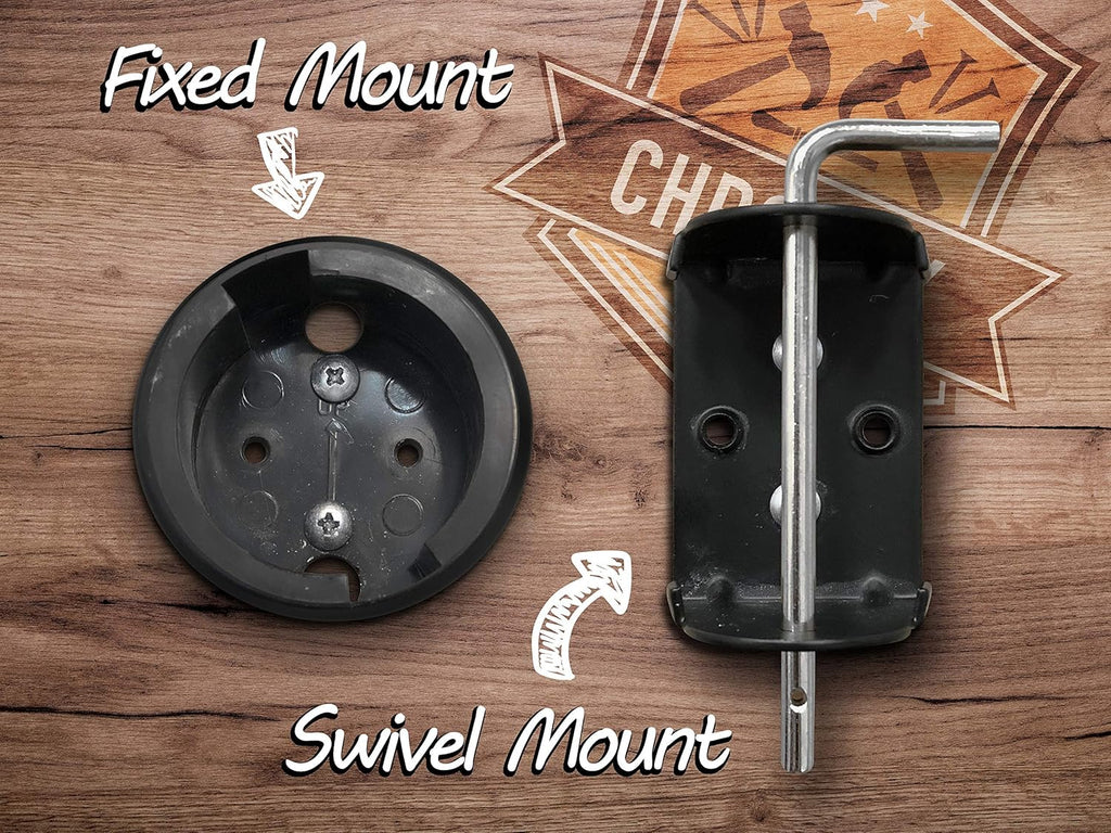 Chromex Wall Mounted Extension Cord Winder Organizer with 2 Fixed and 1 Swivel Wall Mount Brackets, Portable