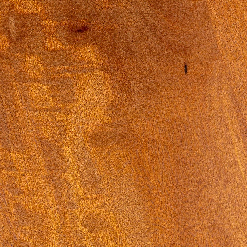 Creative Co-Op Round Mango Wood Bulbed Pedestal End Table, Walnut
