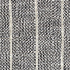 HomePop Modern Fabric Storage Ottoman with Wood Top - Midnight Gary Woven Stripe