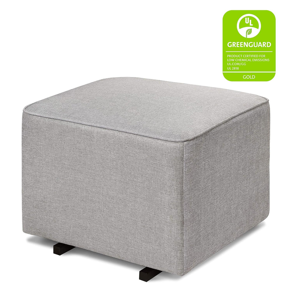 DaVinci Universal Gliding Ottoman in Misty Grey, Greenguard Gold & CertiP...