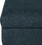 Homepop Home Decor | Upholstered Decorative Storage Ottoman Bench | Ottoman Bench with Storage for Living Room & Bedroom | Decorative Home Furniture, Navy Large
