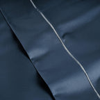 LANE LINEN Pillows Standard Size Set of 2 Soft 100% Egyptian Cotton Sateen 1000 Thread Count Cool & Smooth Pillowcases Queen - Denim