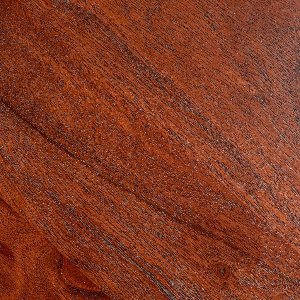 Creative Co-Op Stacked Pedestal Cocktail Side Table, Dark Chestnut