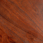 Creative Co-Op Stacked Pedestal Cocktail Side Table, Dark Chestnut
