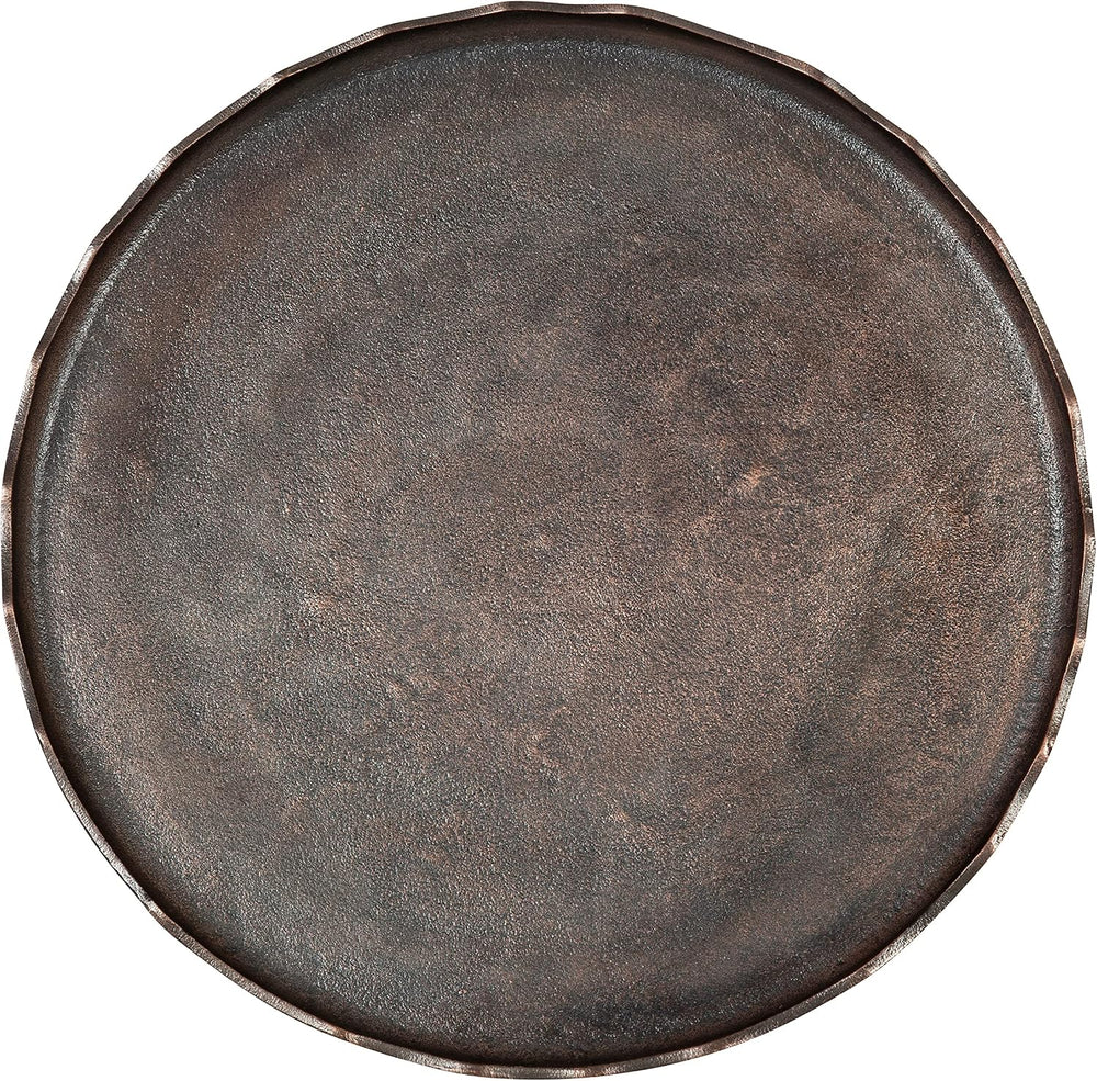 Kate and Laurel Alessia Modern Round Metal Coffee Table; 26 x 26 x 16; Bronze...