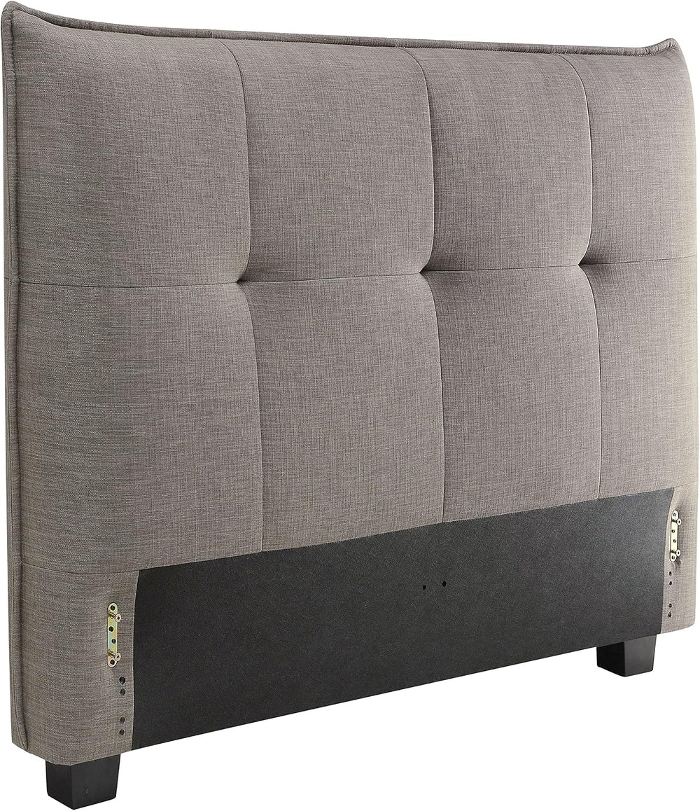 Modus Furniture Geneva Adona Upholstered Headboard, Dolphin Linen, King