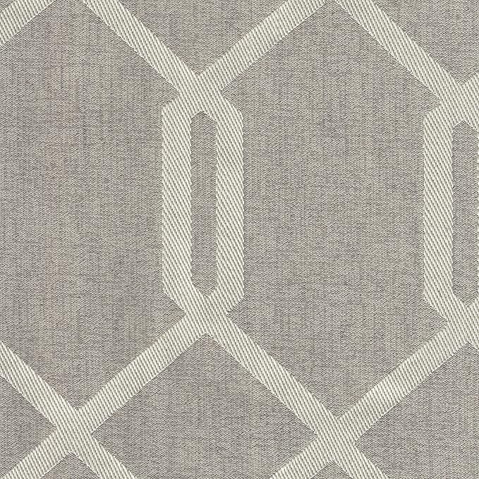 HomePop Classic Parsons Dining Chair - Pewter Gray Cream Lattice (Set of 2)