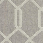 HomePop Classic Parsons Dining Chair - Pewter Gray Cream Lattice (Set of 2)