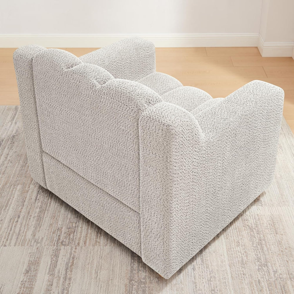 VANOMi Oversized Accent Chair Set of 2, Modern Living Room Chairs, Comfy Bouc...