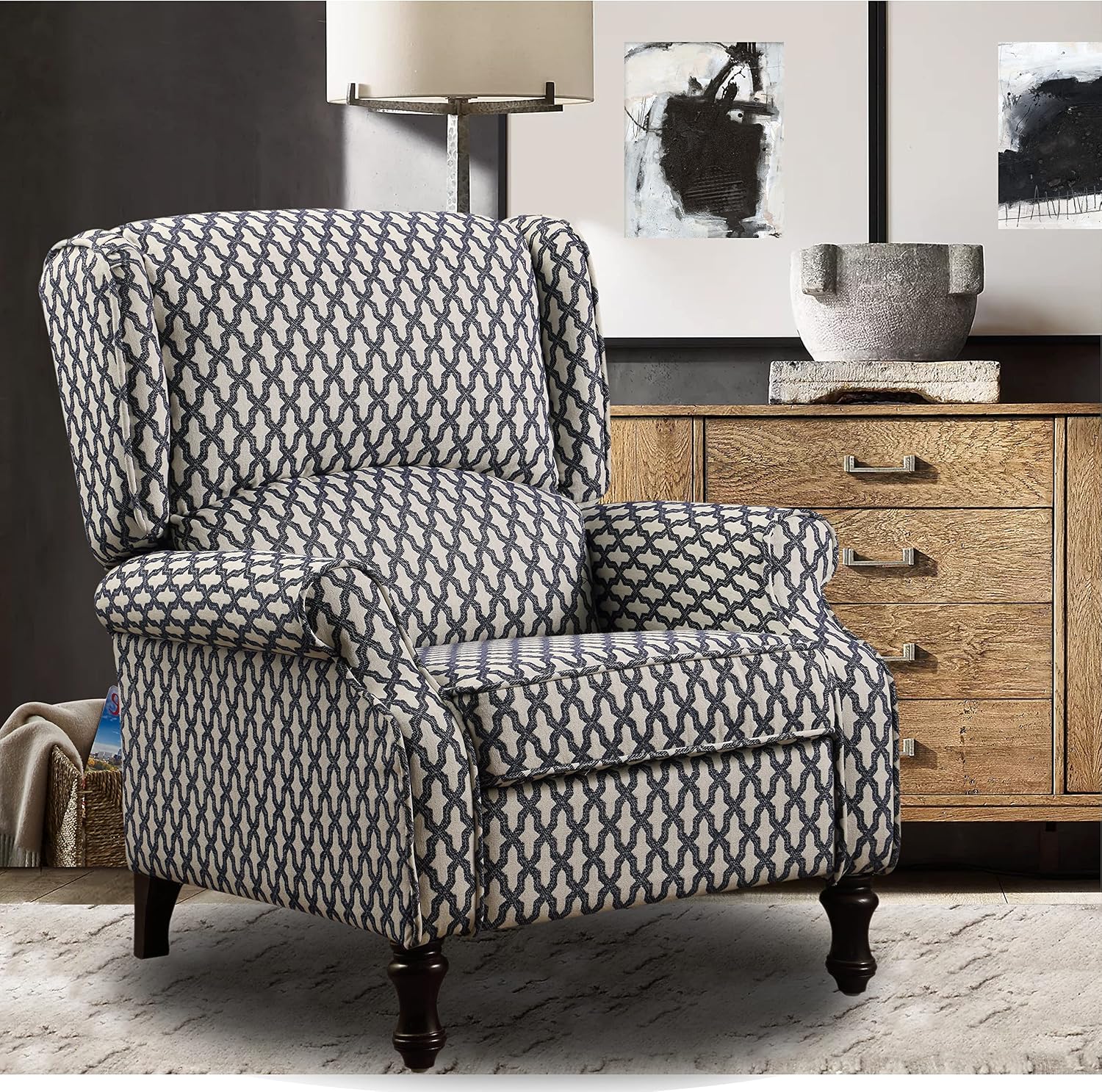 Rosevera Leavitt Living Room Chairs with Padded Seat Sleeper Comfy for bedrooms Lounge Chaise