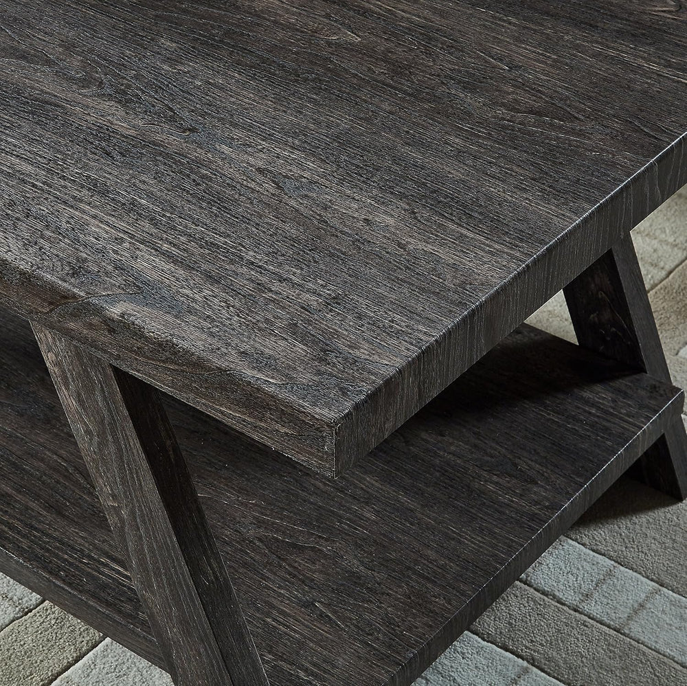 Roundhill Furniture Athens Contemporary Replicated Wood Shelf End Table in Ch...