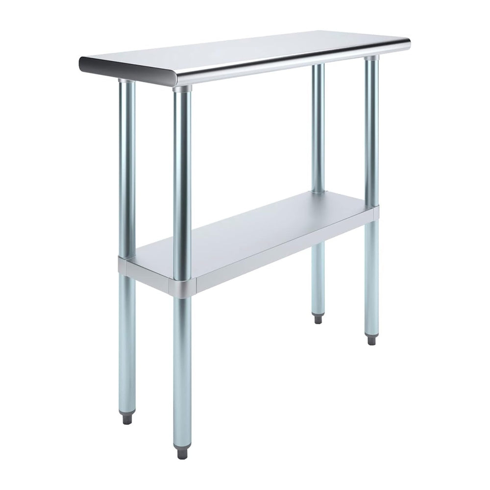 14" x 36" Stainless Steel Prep Table – NSF Certified Heavy Duty Wor...