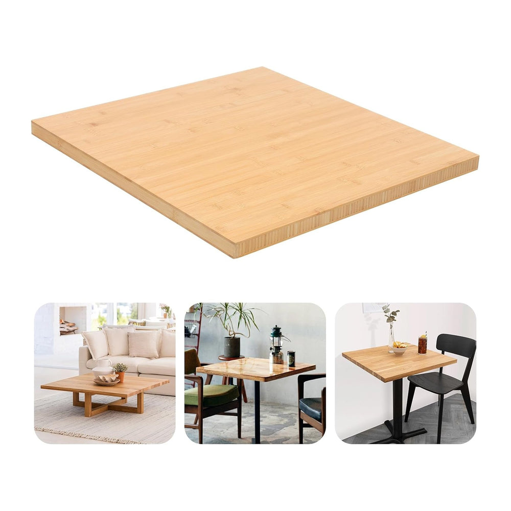 24" x 25" Butcher Block Countertop, 1.2 Inch Thick Solid Bamboo Des...