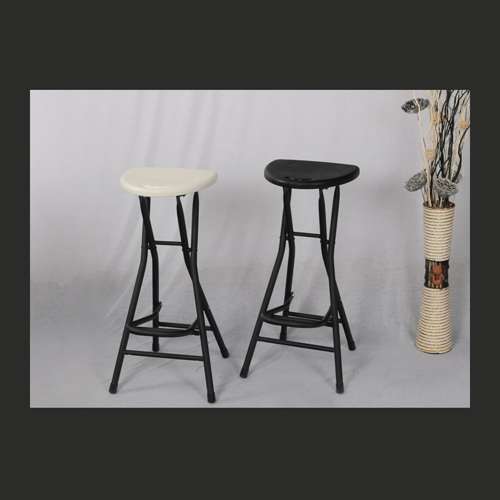 28 inch Black Bar Stool,Portable Stool for Adults Foldable Stools with Handle...