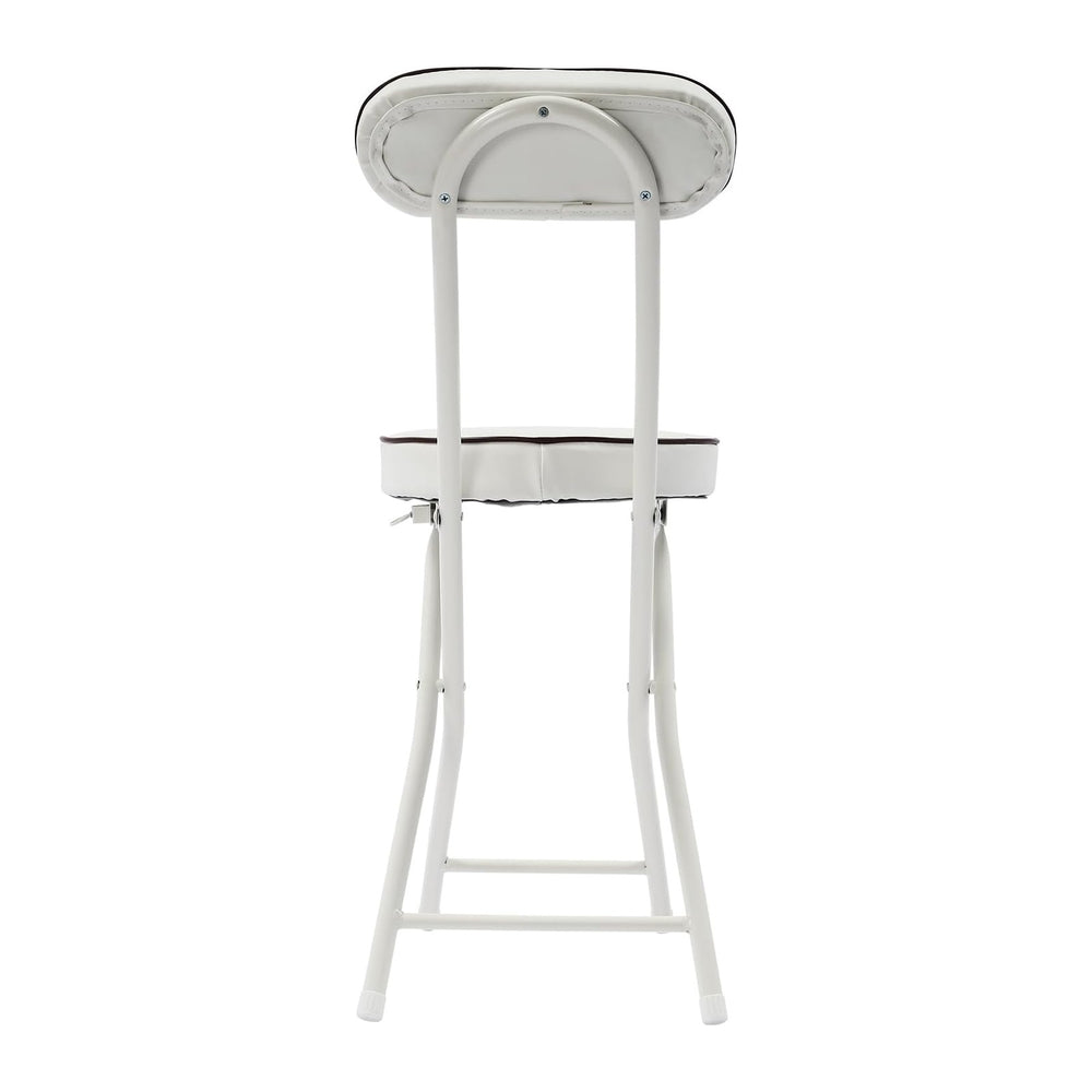 4 Pcs Folding Stool with Backrest Portable Cushioned Padded Folding Stool Fol...