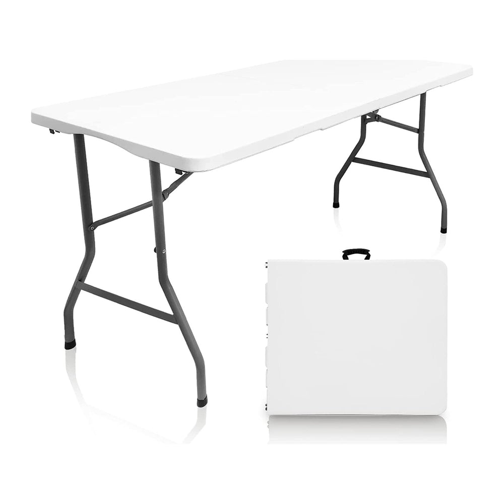 5FT Fold-in-Half Folding Table | 330 lb, Carry Handle