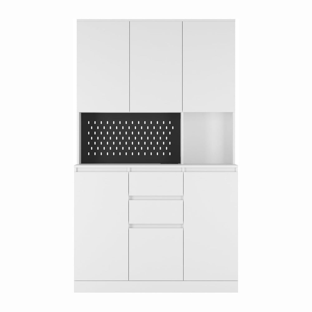 74” Kitchen Sideboard with Charging Function with 6 Doors, 3 Shelves and 2 Dr...
