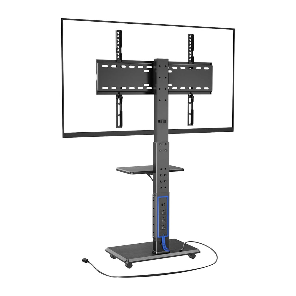 Afaloona Rolling TV Stand with Power Outlet for 32-75" TV, Max Load 110 ...
