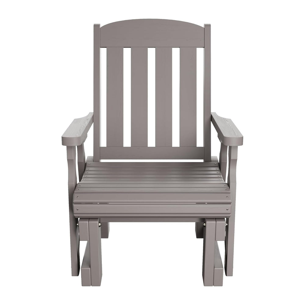 Amish Casual Heavy Duty 600 Lb Mission High Back Treated Glider Chair (Semi S...