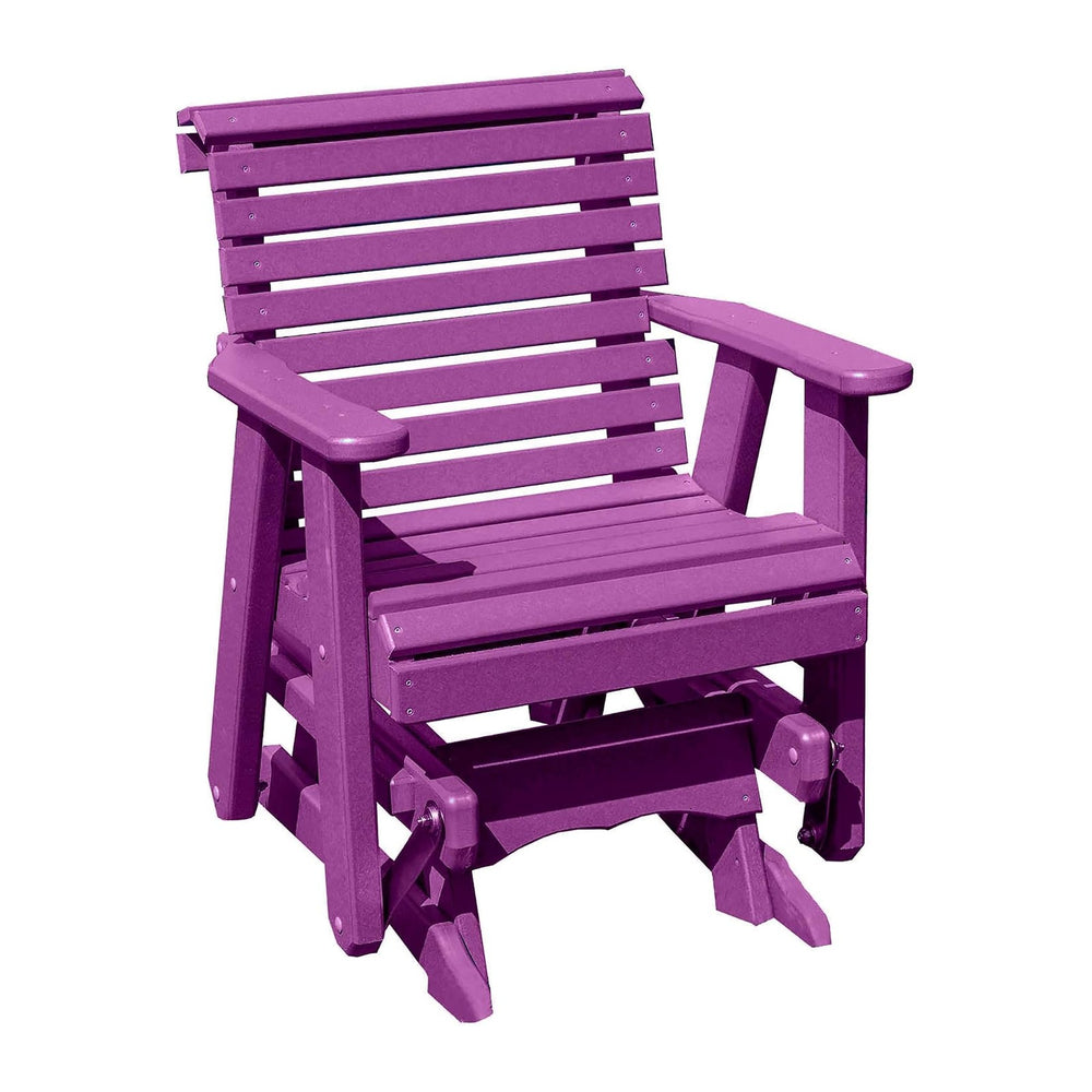 Amish Craftsmanship Made in USA 2FT Heavy Duty Poly Lumber Wood Porch Glider ...