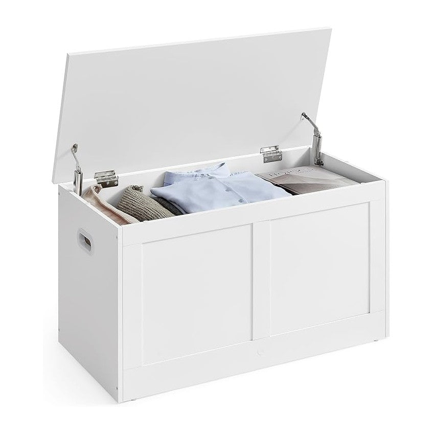 VASAGLE Storage Chest, Storage Trunk with 2 Safety Hinges, Storage Bench, Sho...
