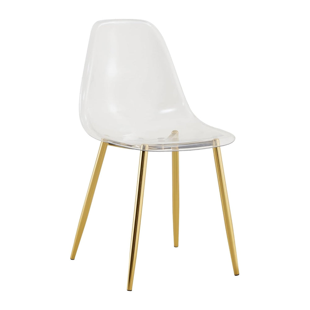Baysitone Clear Dining Chairs Set of 10, Modern Kitchen Chairs with Transpare...