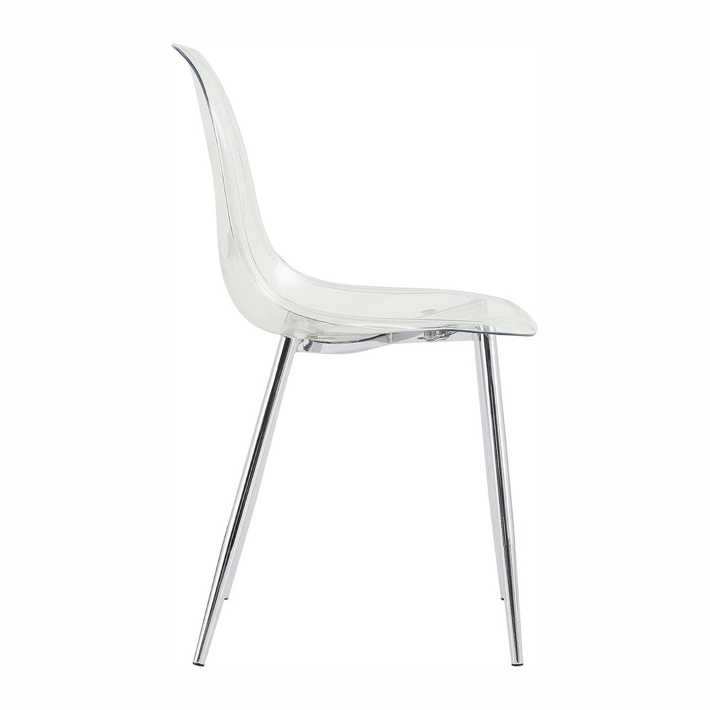 Baysitone Clear Dining Chairs Set of 12, Modern Kitchen Chairs with Transpare...
