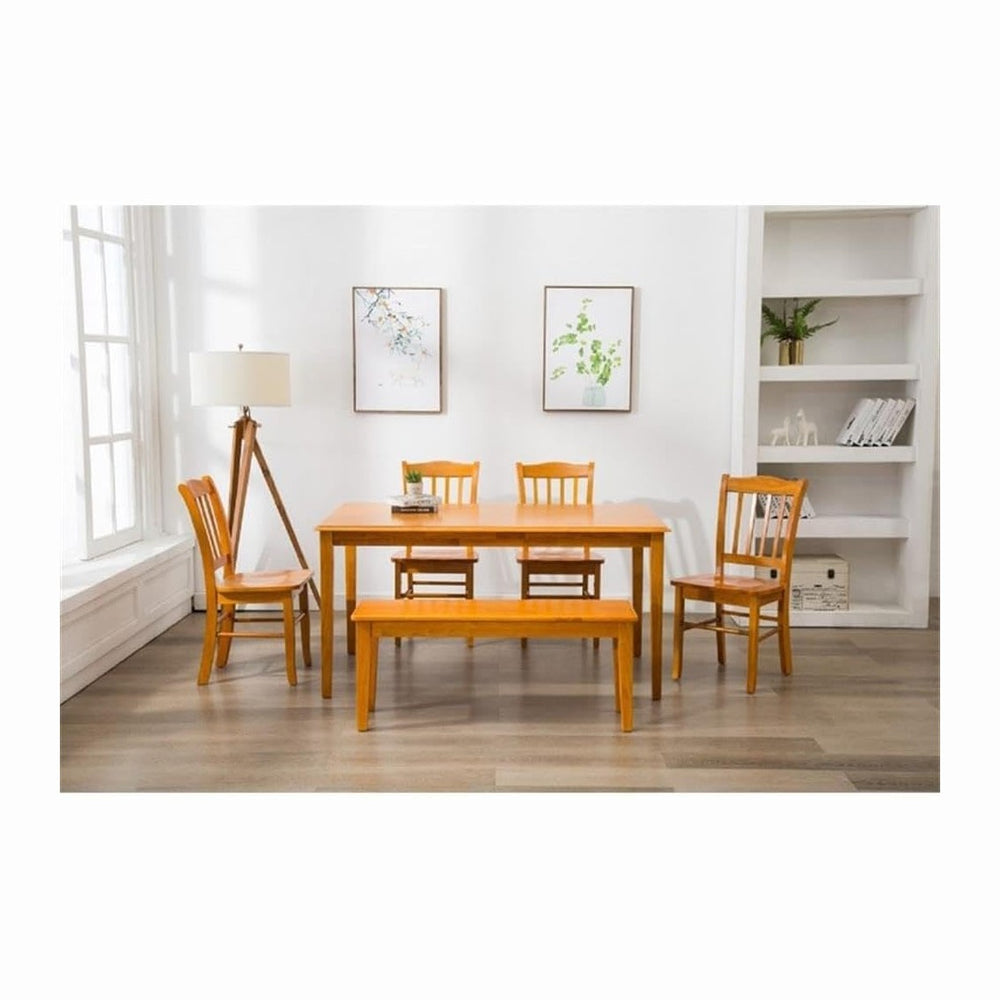 Boraam Shaker Bench, Oak 15 x 44 x 18