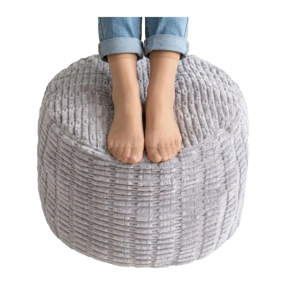 Butai Pouf Ottoman, Round, Foam Filled, Modern Style, Foot Rest for Living Room