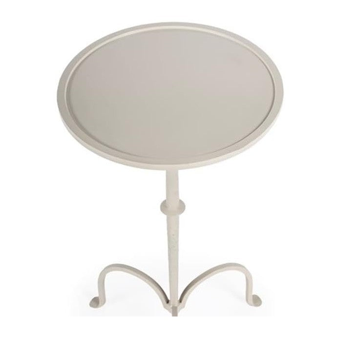 Butler Founders White Iron Pedestal Table