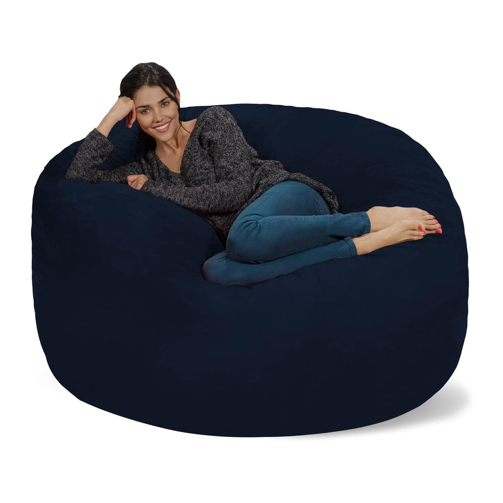 Chill Sack Bean Bag Chair: Giant 5' Memory Foam Furniture Bean Bag - Big ...
