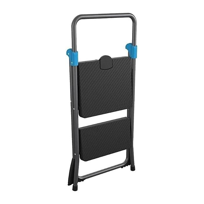 Cosco Commercial 2-Step Folding Stool, 300 lb Capacity, 20.5 x 24.75 x 39.5, ...